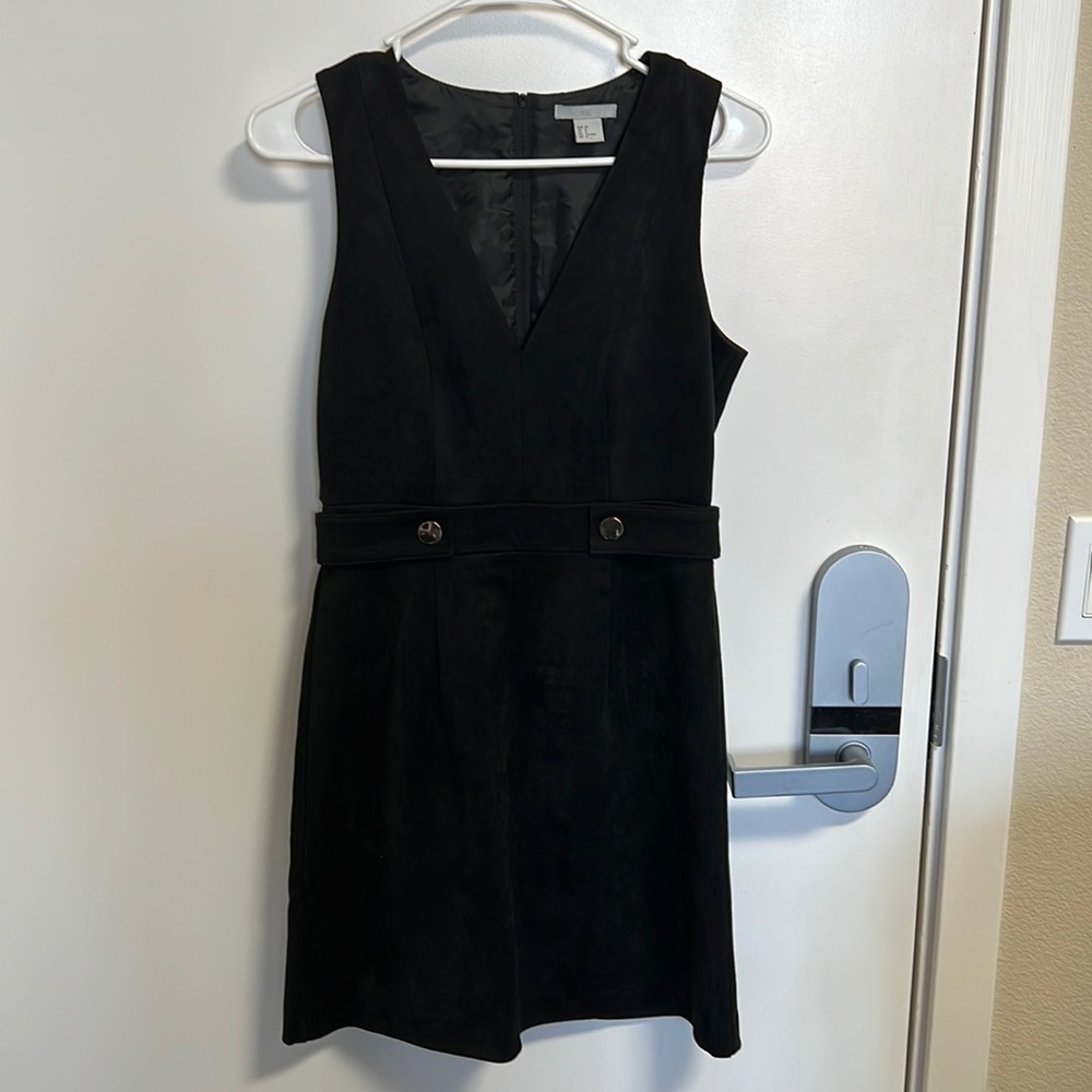 H&M dress, black, looks like suede, size 6